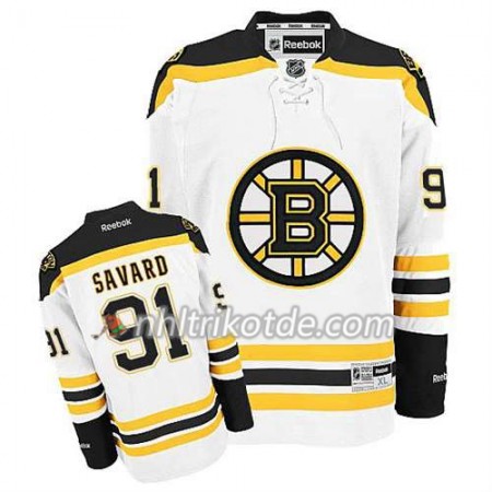 Reebok Boston Bruins Trikot Marc Savard #91 Auswärts Weiß - Herren