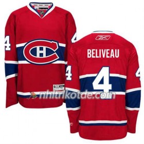 Reebok Montreal Canadiens Trikot Jean Beliveau #4 Heim Rot - Herren