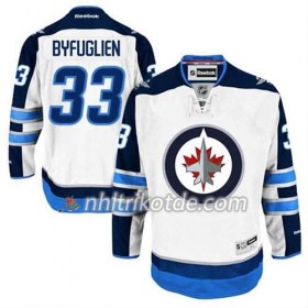 Reebok Winnipeg Jets Trikot Dustin Byfuglien #33 Auswärts Weiß - Herren