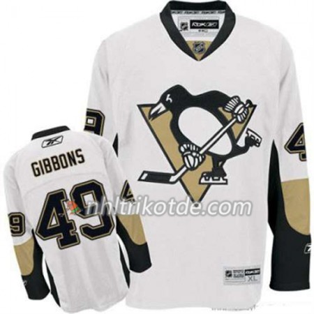 Reebok Pittsburgh Penguins Trikot Brian Gibbons 49 Weiß Auswärts - Herren