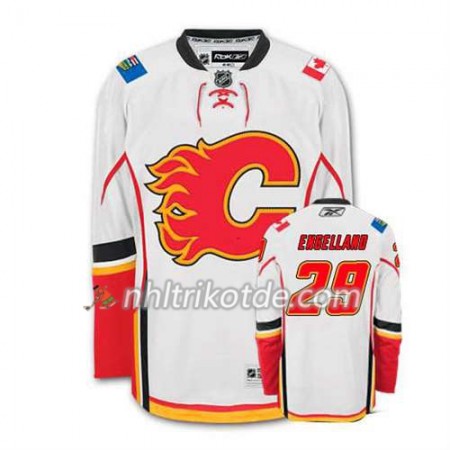 Reebok Calgary Flames Trikot Deryk Engelland #29 Auswärts Weiß - Herren