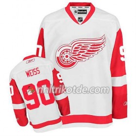 Reebok Detroit Red Wings Trikot Stephen Weiss #90 Auswärts Weiß - Herren