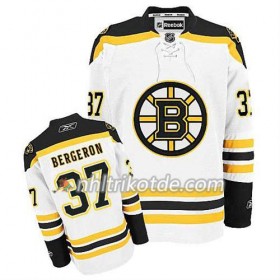 Reebok Boston Bruins Trikot Patrice Bergeron #37 Auswärts Weiß - Herren