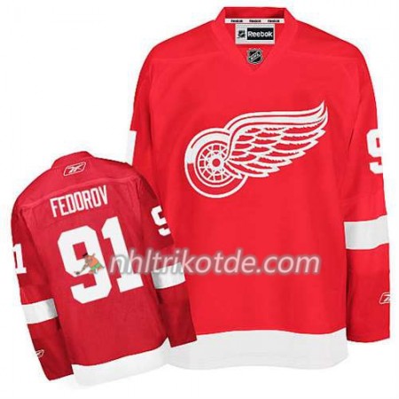 Reebok Detroit Red Wings Trikot Sergei Fedorov #91 Heim Rot - Herren