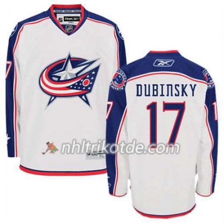 Reebok Columbus Blue Jackets Trikot Brandon Dubinsky #17 Auswärts Weiß - Herren