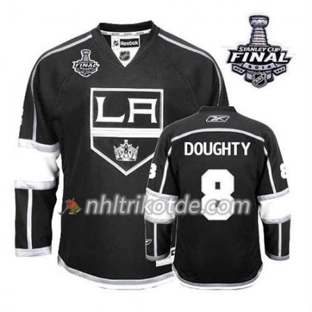 Reebok Los Angeles Kings Trikot Derek Stepan #8 Heim Schwarz 2014 Stanley Cup - Herren