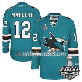 Reebok San Jose Sharks Trikot Patrick Marleau #12 Teal Heim 2016 Stanley Cup - Herren