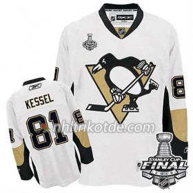 Reebok Pittsburgh Penguins Trikot Phil Kessel #81 Weiß Auswärts 2016 Stanley Cup - Herren