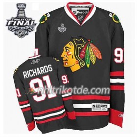 Reebok Chicago Blackhawks Trikot Bobby Orr #91 Ausweich Schwarz 2015 Stanley Cup - Herren