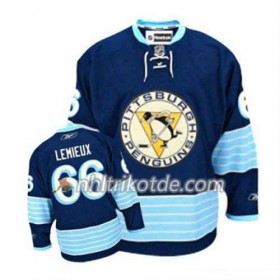 Reebok Pittsburgh Penguins Trikot Mario Lemieux 66 Blau Ausweich - Herren
