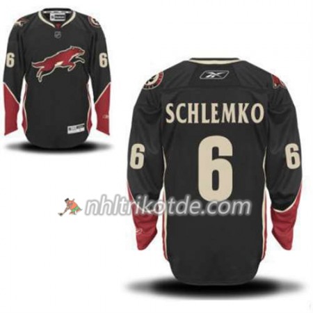 Reebok Arizona Coyotes Trikot David Schlemko 6 Schwarz Ausweich - Herren