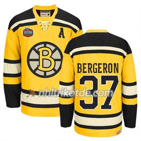 Reebok Boston Bruins Trikot Patrice Bergeron #37 Winter Classic Gold - Herren