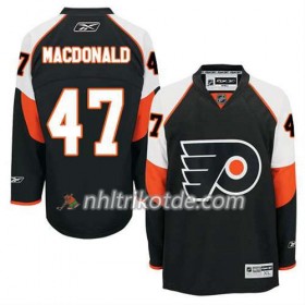 Reebok Philadelphia Flyers Trikot Andrew MacDonald #47 Ausweich Schwarz - Herren
