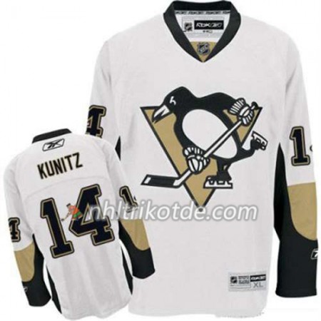 Reebok Pittsburgh Penguins Trikot Chris Kunitz 14 Weiß Auswärts - Herren