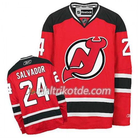 Reebok New Jersey Devils Trikot Bryce Salvador #24 Heim Rot - Herren