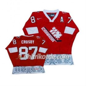 Canada Team Trikot Sidney Crosby #87 Premier Olympic Rot - Kinder