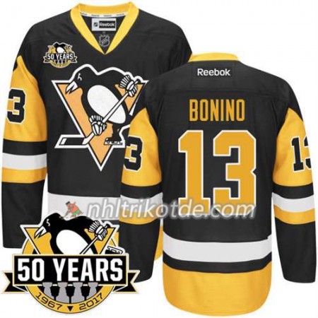 Reebok Pittsburgh Penguins Trikot 2016 Stanley Cup Champions Nick Bonino #13 50th Anniversary - Herren