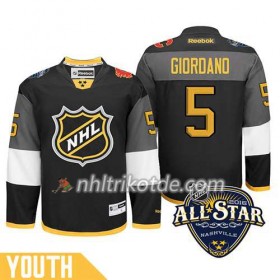 2016 All Star Calgary Flames Trikot Mark Giordano #5 Schwarz - Kinder