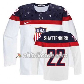 USA Team Trikot Kevin Shattenkirk #22 Heim Weiß - Kinder