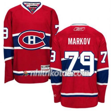 Reebok Montreal Canadiens Trikot Andrei Markov #79 Heim Rot - Herren