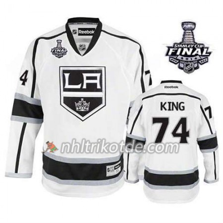 Reebok Los Angeles Kings Trikot Dwight King #74 Auswärts Weiß 2014 Stanley Cup - Herren
