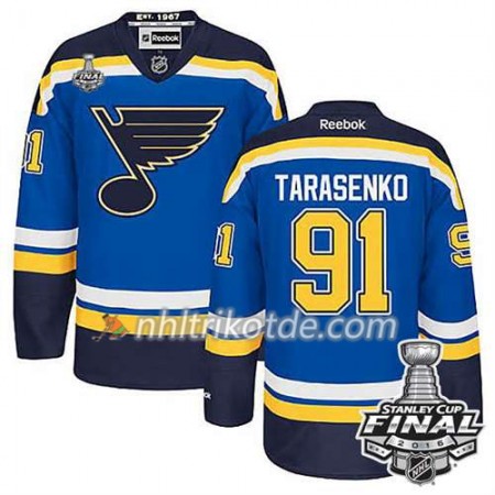 Reebok St. Louis Blues Trikot Vladimir Tarasenko #91 Bleu Heim 2016 Stanley Cup - Herren
