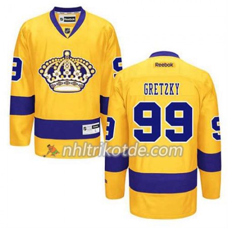 Reebok Los Angeles Kings Trikot Wayne Gretzky #99 Premier Ausweich Gold - Dame