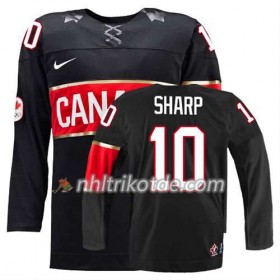 Reebok Canada Team Trikot Patrick Sharp #10 Ausweich Schwarz - Herren