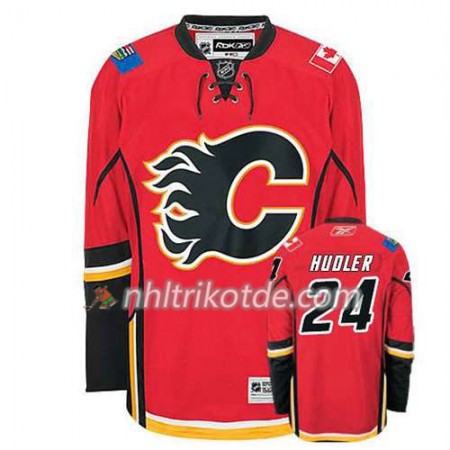 Reebok Calgary Flames Trikot Jiri Hudler #24 Heim Rot - Herren