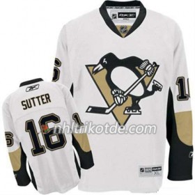 Reebok Pittsburgh Penguins Trikot Brandon Sutter 16 Weiß Auswärts - Herren