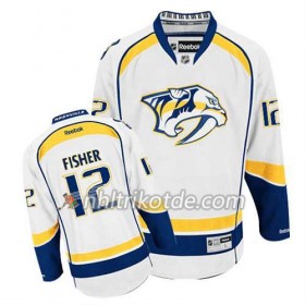 Reebok Nashville Predators Trikot Mike Fisher #12 Auswärts Weiß - Herren