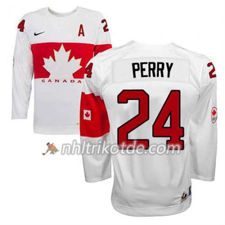 Reebok Canada Team Trikot Corey Perry #24 Heim Weiß - Herren