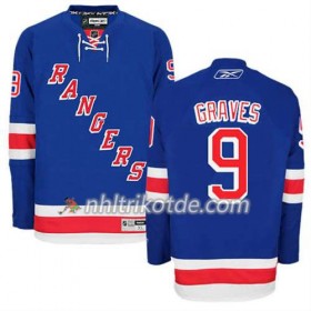 Reebok New York Rangers Trikot Adam Graves #9 Heim Blau - Herren
