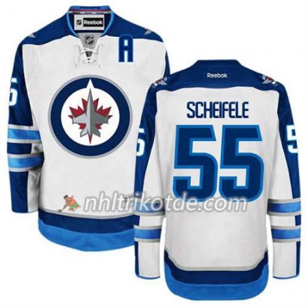 Reebok Winnipeg Jets Trikot Mark Scheifele #55 Auswärts Weiß - Herren Reebok Winnipeg Jets Trikot Mark Scheifele #55 Auswärts Weiß - Herren