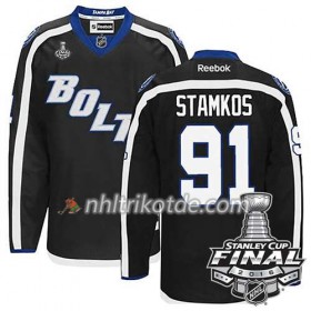 Reebok Tampa Bay Lightning Trikot Steven Stamkos #91 Schwarz Ausweich 2016 Stanley Cup - Herren