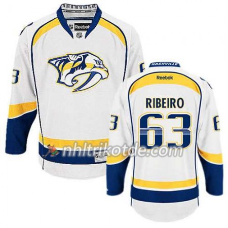 Reebok Nashville Predators Trikot Mike Ribeiro #63 Auswärts Weiß - Herren