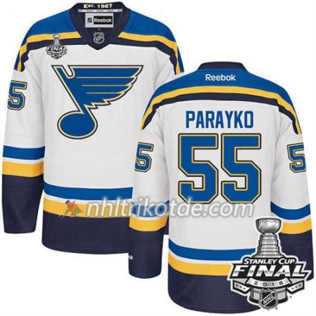 Reebok St. Louis Blues Trikot Colton Parayko #55 Weiß Auswärts 2016 Stanley Cup - Herren
