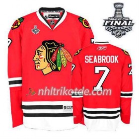 Reebok Chicago Blackhawks Trikot Brent Seabrook #7 Heim Rot 2015 Stanley Cup - Dame