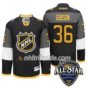 2016 All Star Anaheim Ducks Trikot John Gibson #36 Schwarz - Herren