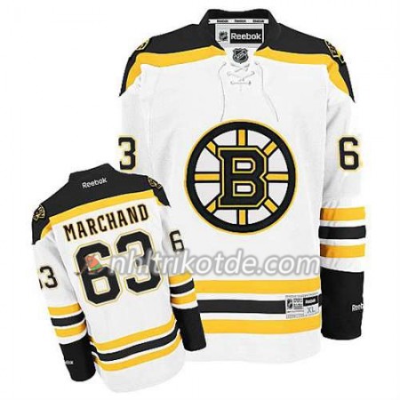 Reebok Boston Bruins Trikot Brad Marchand #63 Auswärts Weiß - Herren