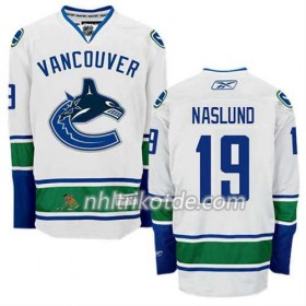 Reebok Vancouver Canucks Trikot Markus Naslund #19 Auswärts Weiß - Herren