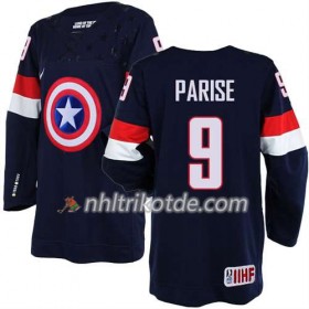 Reebok USA Team Trikot Zach Parise #9 Blau - Herren