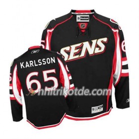 Reebok Ottawa Senators Trikot Erik Karlsson #65 Ausweich Schwarz - Herren