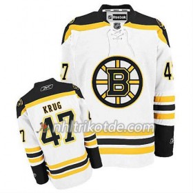 Reebok Boston Bruins Trikot Torey Krug #47 Auswärts Weiß - Herren