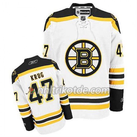 Reebok Boston Bruins Trikot Torey Krug #47 Auswärts Weiß - Herren