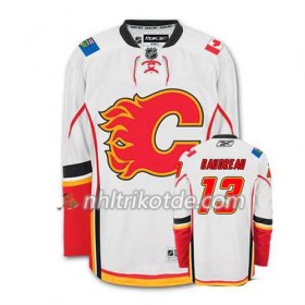 Reebok Calgary Flames Trikot Johnny Gaudreau #13 Auswärts Weiß - Herren