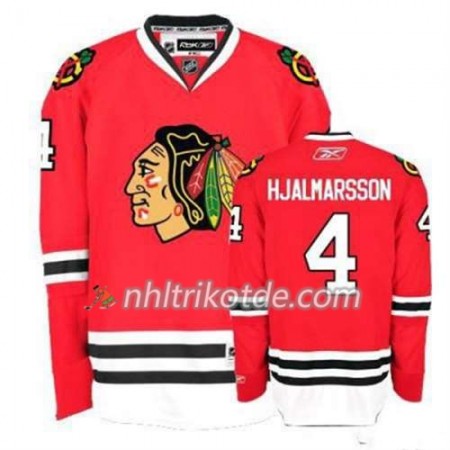 Reebok Chicago Blackhawks Trikot Niklas Hjalmarsson 4 Rot Heim - Dame