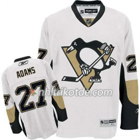 Reebok Pittsburgh Penguins Trikot Craig Adams 27 Weiß Auswärts - Herren