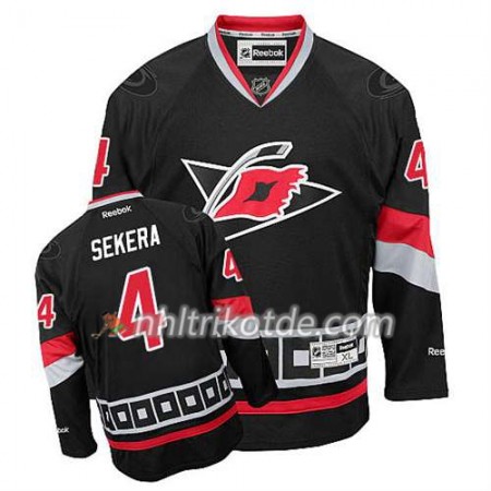 Reebok Carolina Hurricanes Trikot Andrej Sekera #4 Ausweich Schwarz - Herren