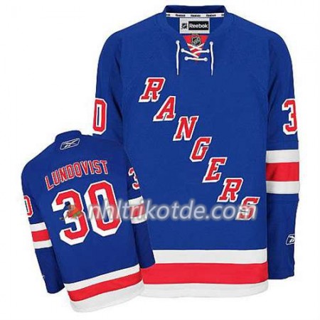Reebok New York Rangers Trikot Henrik Lundqvist #30 Heim Blau - Herren